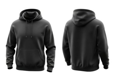 Görüntü koyu gri kapüşonlu bir sweatshirt 'ü gösteriyor. Ön cebi ve askılı bir kaputu var. Tişörtte bileklerinde tırtıklı kelepçeler ve rahat bir uyum sağlayan tırtıklı bir kemer var. Kumaş yumuşak ve günlük kıyafet için uygun görünüyor.