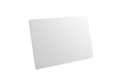 Görüntü düz, düz ve düz beyaz dikdörtgen bir panel gösteriyor. Katı bir maddeden yapılmış gibi görünüyor, muhtemelen plastik ya da akrilik, düz kenarlı ve minimalist bir tasarımı var. Panel beyaz bir arka plana göre ayarlandı.