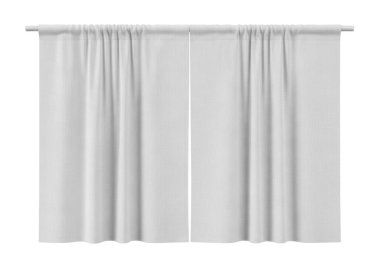 Görüntü bir dizi ışık filtreleme, saf beyaz perdeler eşit şekilde örtülmüş ve yatay tavan yolu boyunca toplanmış. Perde panelleri eşit aralıklı, pürüzsüz ve düzenli bir görünüm yaratıyor, iç mekandaki doğal ışığı dağıtmak için ideal.