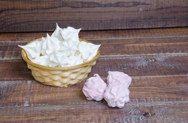 çıtır merengues lezzetli vanilyalı meyve zephyr ve kar beyaz