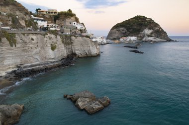 overview of the island of Ischia with santangelo view clipart