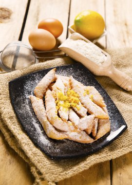 tipik İtalyan karnaval tatlı crostoli