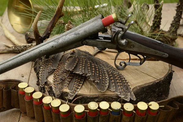 Naturaleza muerta. Trofeos de caza — Foto de Stock