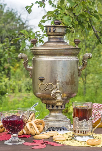 Russian tea time — Stock Photo, Image