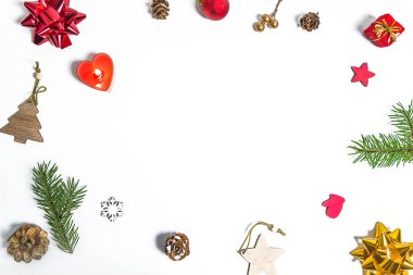 Noel tebrik kartı şablonu. Noel Çerçevesi