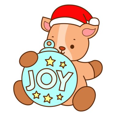 Şirin keçi hayvan simgesi çıkartmaları. Neşeli keçi.