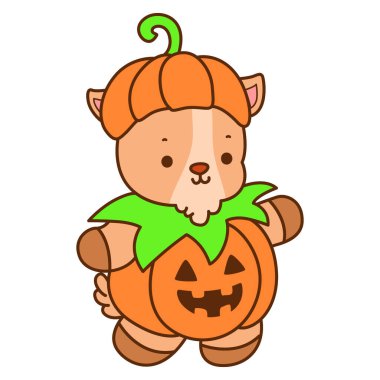 Sevimli keçi hayvan ikonu Cadılar Bayramı çıkartmalarının renkli sayfaları. Keçi Çizgisi