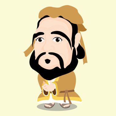 Character of Confucius clipart