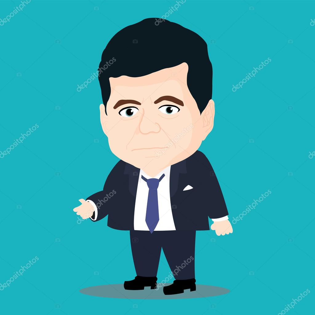 Character Of John F Kennedy Stock Vector C 3pstudio 115484064