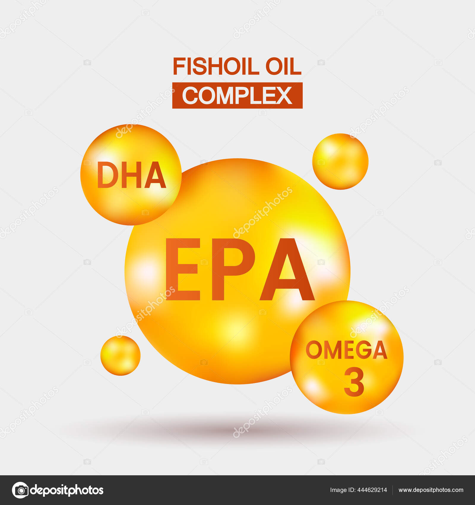 Vitamin Omega Epa Fatty Acids Dha Chemical Formula Capsule Pills Stock