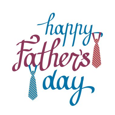 Mutlu Babalar Günü tebrik mektupları içeren tatil kartı. Bağlı kaligrafik yazı.