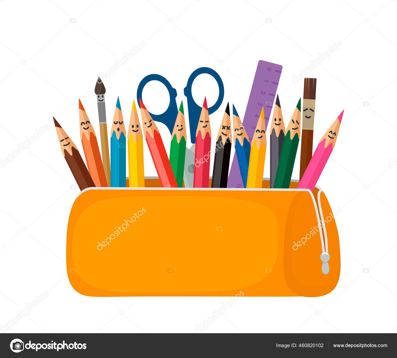 School Stationary, Pencil Case, Pens, Crayons