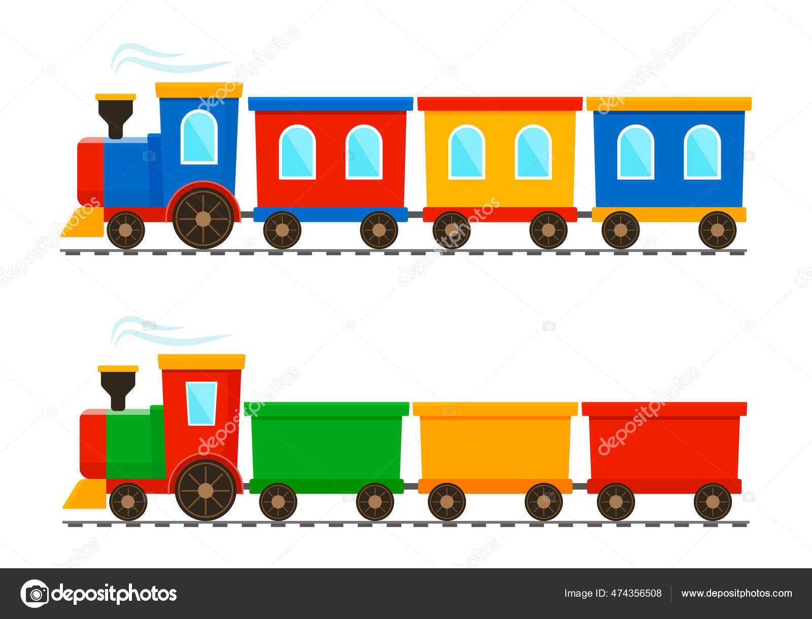 Train Box Cars Clipart Tow