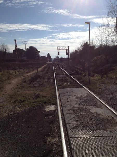 Tren ile seyahat eden — Stok fotoğraf