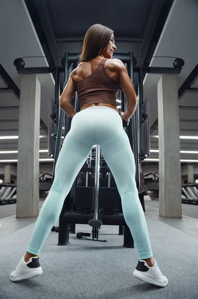 Fitness Frau Pumpt Hintern Arsch Beute Beine Muskeln Workout Fitness — Stockfoto