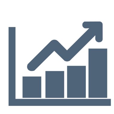 Büyümeyi ve başarı analizini gösteren yukarı bakan bir okla bir çubuk grafiğinin çizimi