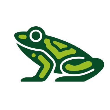 kurbağa vektör logo şablonu