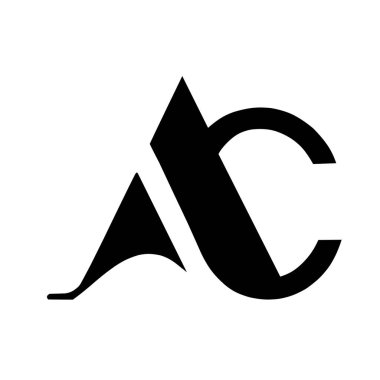 ilk harf bir logo vektör simgesi