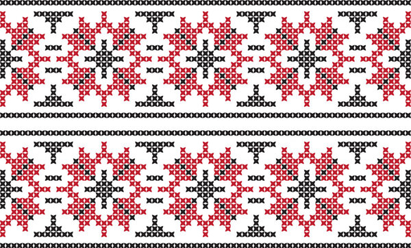 Embroidered pattern on transparent background