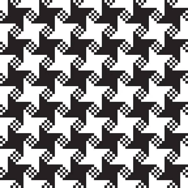 Nahtlose Hunde-Zahn-Muster Hintergrund mit schwarz und weiß — Stockfoto