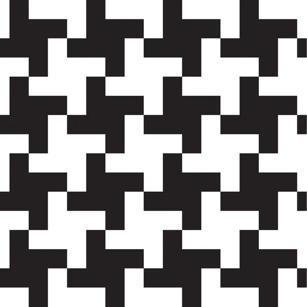 Seamless hounds-tooth pattern background with black and white