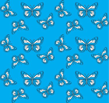 Kelebeklerle kusursuz desen