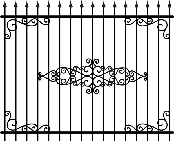 Vector iron fence — Stock Vector