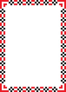 Piksel dekoratif çerçeve