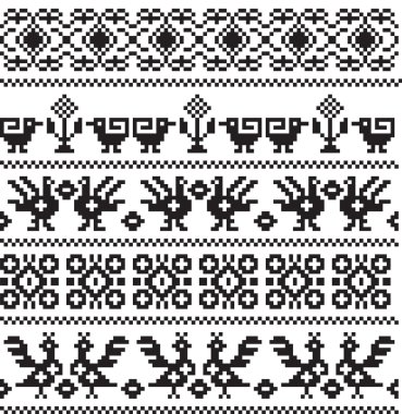 piksel seamless modeli Aztekler