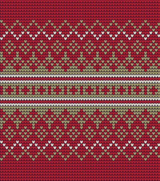 Motif tricoté sans couture vectoriel pour un pull — Image vectorielle