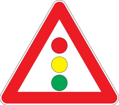 Uyarı işaretleri trafik sinyalizasyon