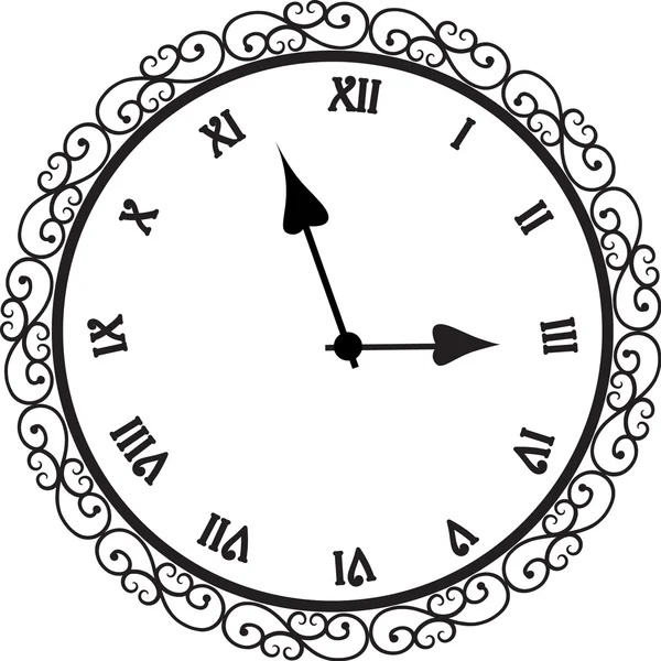 Forged hours sketch — Stock Vector