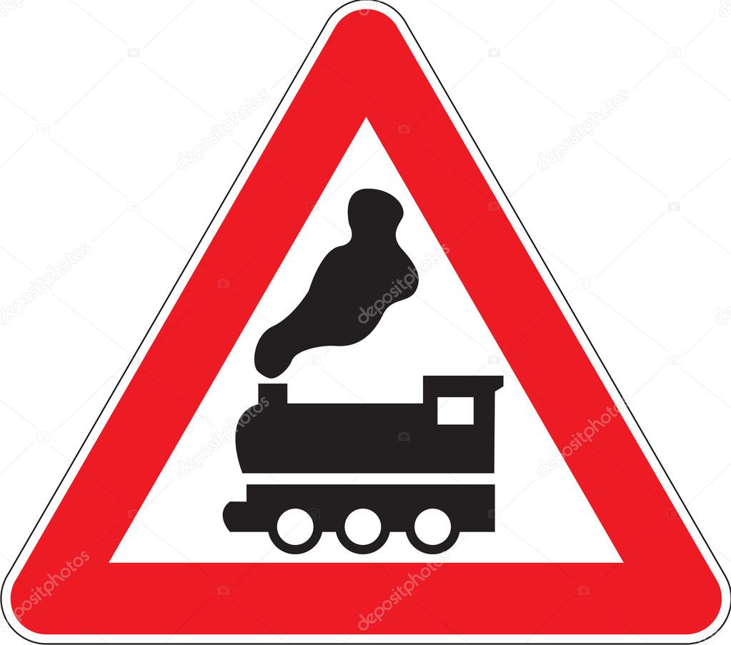 Warning Signs Railway Crossing Without Barrier Premium Vector In Adobe Illustrator Ai Ai Format Encapsulated Postscript Eps Eps Format