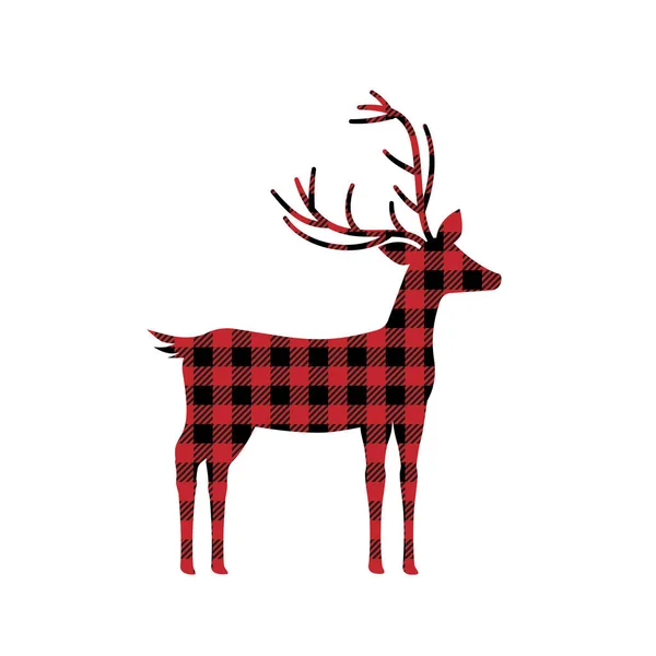バッファロー プレイの鹿の模様 デザインとプリントのためのお祭りの背景 — ストックベクタ