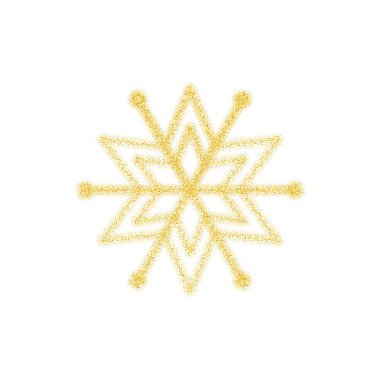 Altın parıltısından oluşan Noel altın kar tanesi süslemesi beyaz şeffaf arka planda parıldıyor. Noel veya Yeni Yıl için parlak kar tanecikleri 10 adet şablon dizayn eder