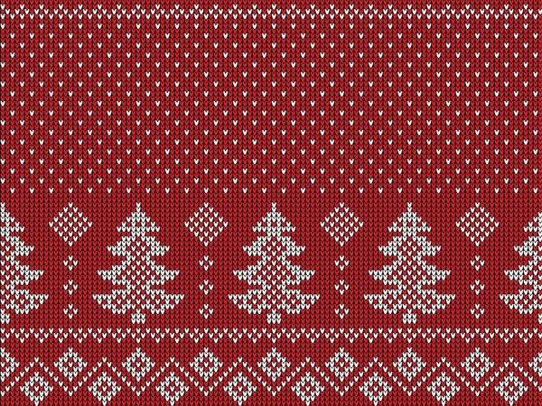 Gestricktes Muster Für Weihnachten Und Neujahr Kuh Strickpullover Design Aus — Stockvektor