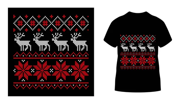 Trouw Kerstmis Shirt Ontwerpt Sjabloon Vector Grafisch Typografisch Ontwerp Voor — Stockvector