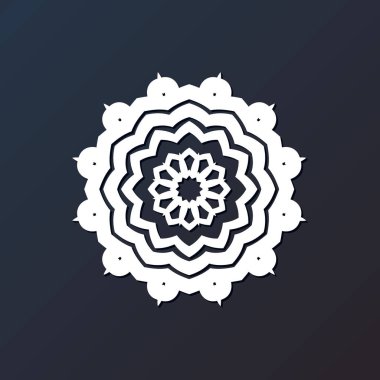 Lazer kesim mandala kağıt, kontrplak, demir CNC siluet süslemesi.