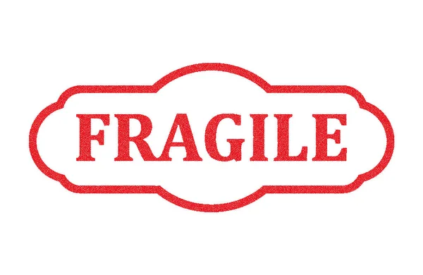 Fragile Vit Vektor Illustration — Stock vektor