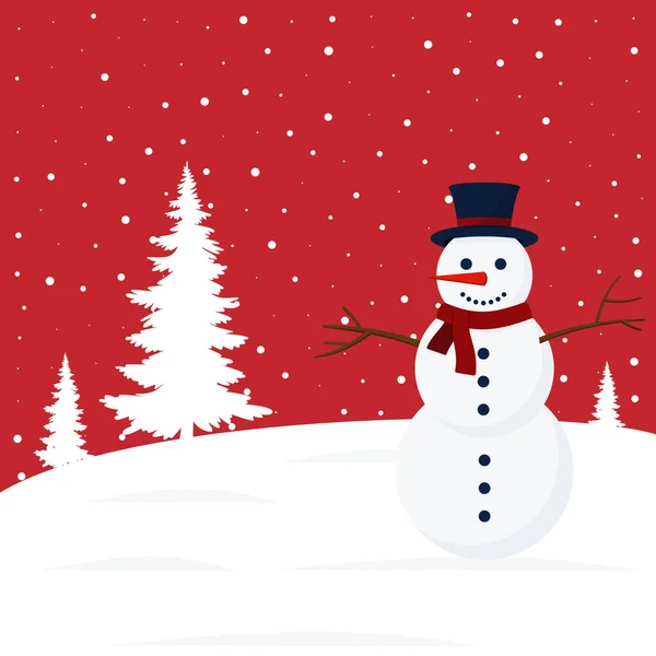 Hombre Nieve Fondo Navidad Serie Fondos Navidad — Vector de stock