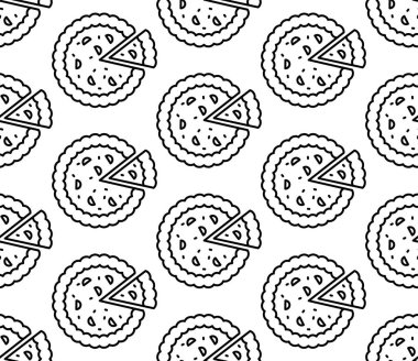 Beyaz arka planda izole edilmiş elmalı turta kalıpları. esp