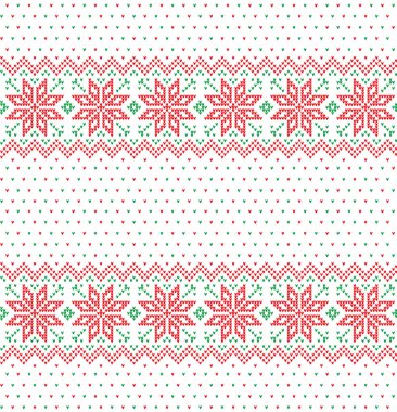 Örgü Noel ve Yeni Yıl deseni