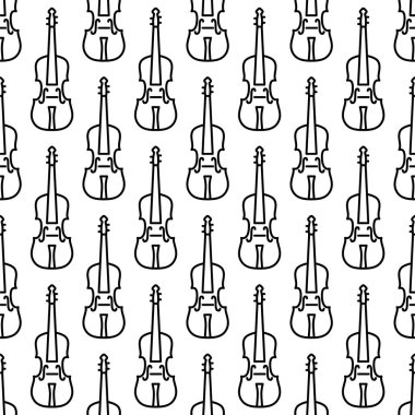 Müzik notaları ile kusursuz vektör deseni. esp
