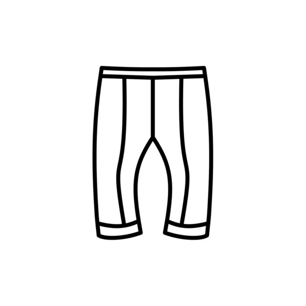 Esquema Simple Icono Pantalones Vectoriales Aislado Sobre Fondo Blanco Eps — Vector de stock