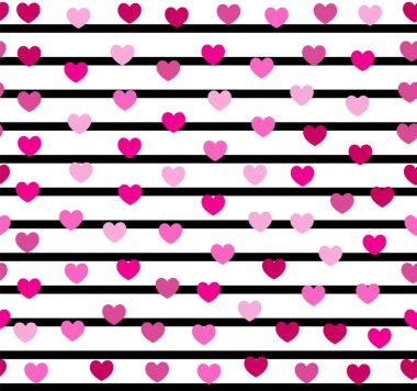 VECTOR ST.VALENTINE GÜNÜ SEVGİLİ KALMAZ PATTERN