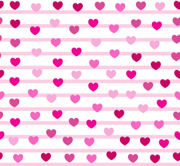 Vector Seamless Heart Pattern Valentine Day — 图库矢量图片