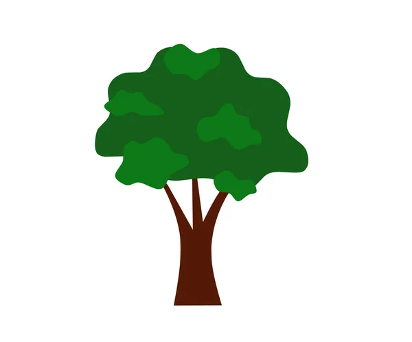 Нова Піктограма Дерева Мультфільмів Ізольована Білому Тлі Може Використовуватись Елемент — стоковий вектор