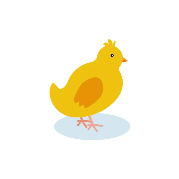 Иконка Курицы Плоский Стиль Белом Фоне Eps — стоковый вектор