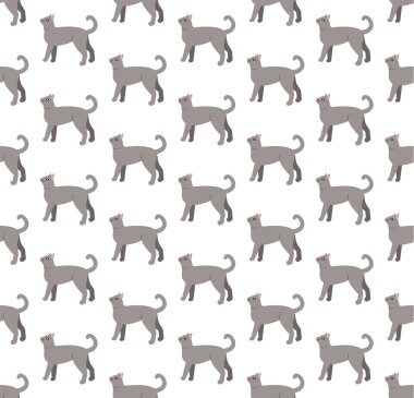 Cats vektör illüstrasyonu EPS 10 ile çocuksu desen