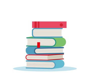 Beyaz arkaplan EPS 10 üzerindeki düz tasarım vektör çizelgesi yığını